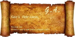 Gerl Adrienn névjegykártya